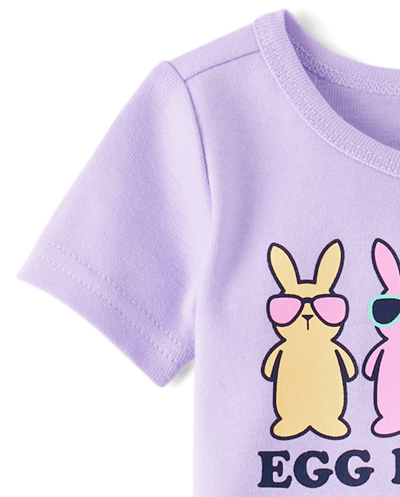 Baby And Toddler Girls Matching Family Egg Hunting Squad Snug Fit Cotton Pajamas