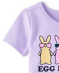 Baby And Toddler Girls Matching Family Egg Hunting Squad Snug Fit Cotton Pajamas