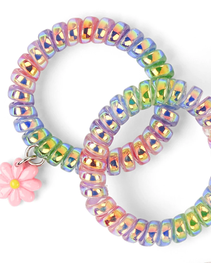 Lot de 7 chouchous à fleurs pour fille