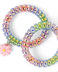 Lot de 7 chouchous à fleurs pour fille