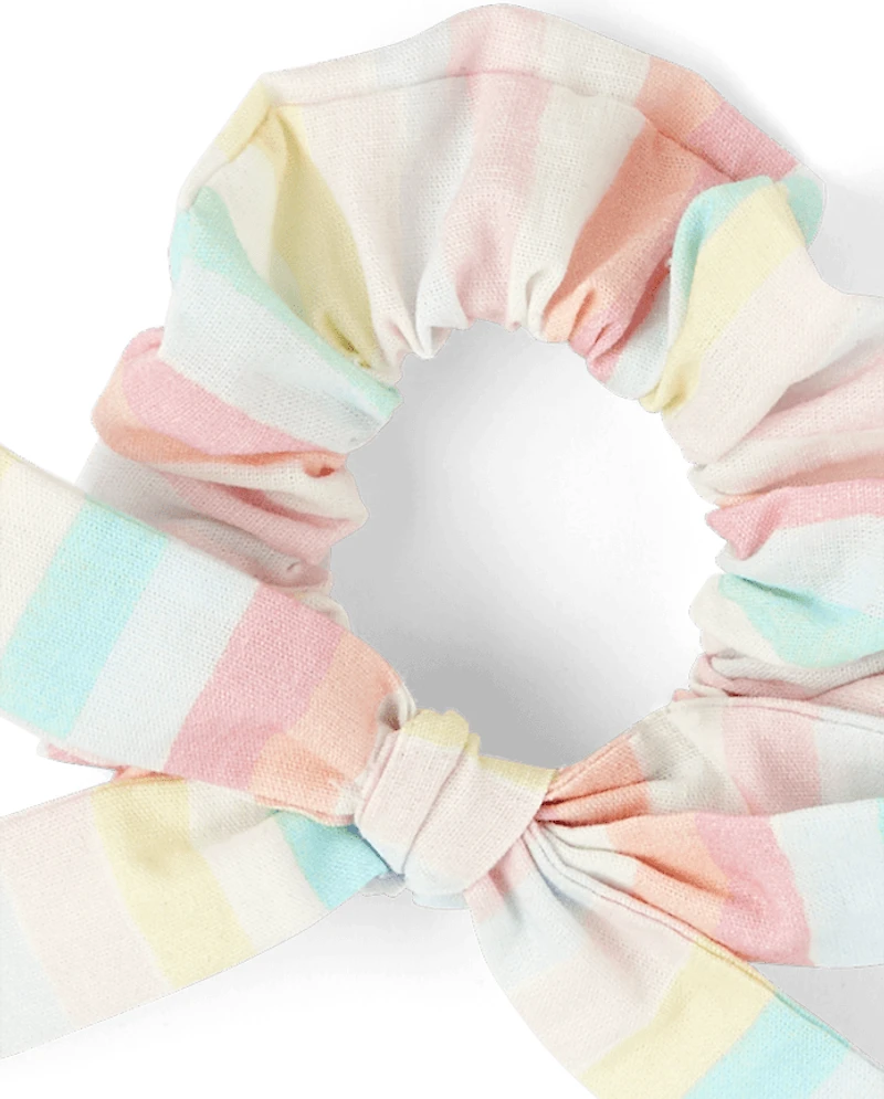 Girls Flower Scrunchie 7-Pack