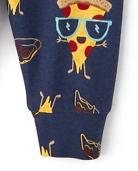 Baby And Toddler Boys Pizza Time Snug Fit Cotton Pajamas