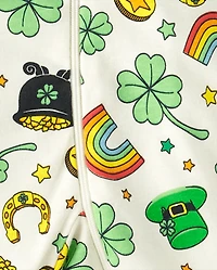 Baby And Toddler St. Patrick's Day Snug Fit Cotton Footed One Piece Pajamas