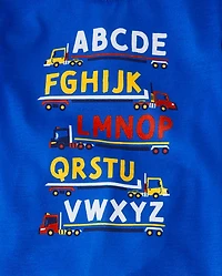 Toddler Boys Alphabet Vehicle 3-Piece Pajama Set