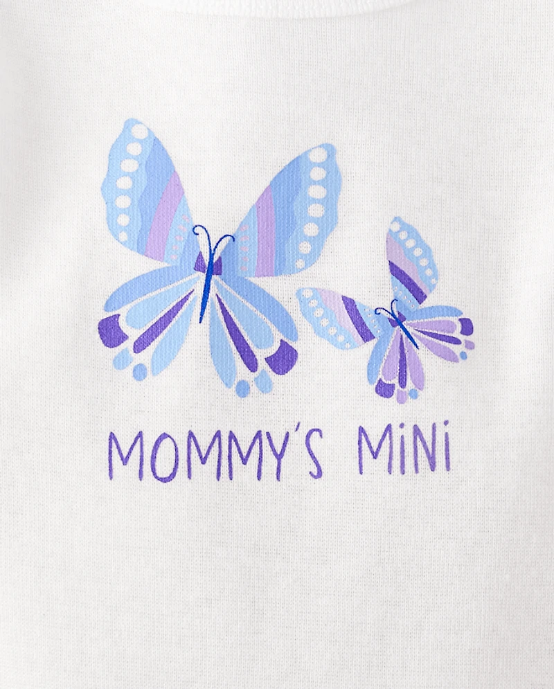 Lot de 5 bodys papillon pour bébé fille