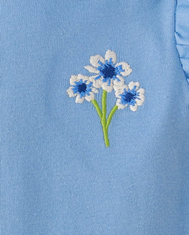 Baby Girls Floral Bodysuit -Pack