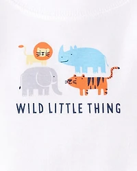 Baby Boys Animal Bodysuit 5-Pack