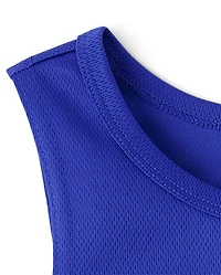 Boys Soccer Mesh  Performance Muscle Tank Top