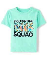 Baby And Toddler Matching Family Easter Egg Hunting Squad Graphic Tee