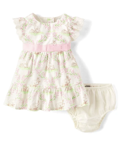 Baby Girls Bunny Ruffle Dress