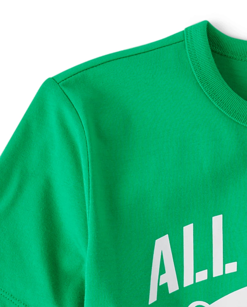 Boys All Skills St. Patrick's Day Gamer Graphic Tee