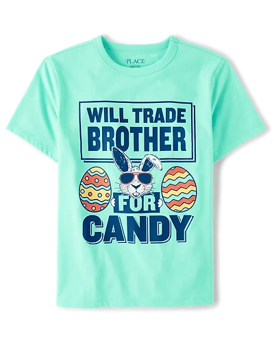 Kids Easter Brother Graphic Tee