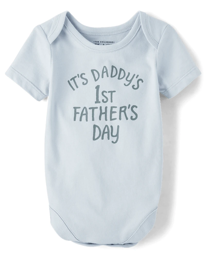 Baby Daddy's First Father's Day Graphic Bodysuit
