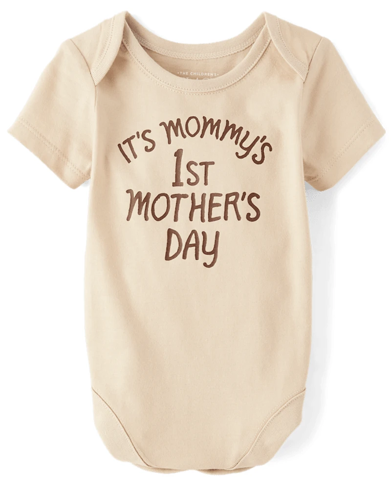 Baby Mommy's First Mother's Day Graphic Bodysuit