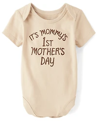 Baby Mommy's First Mother's Day Graphic Bodysuit