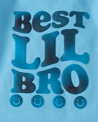 Baby Boys Best Lil Bro Graphic Bodysuit