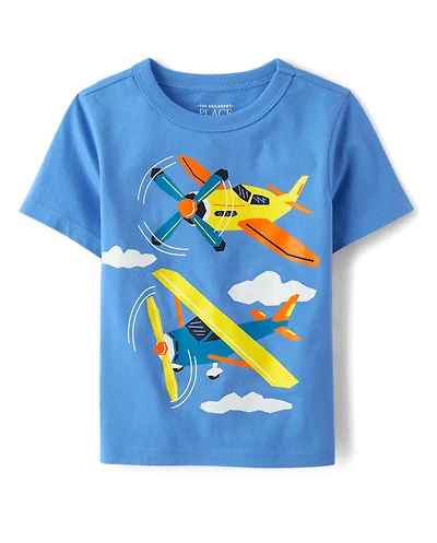 Baby And Toddler Boys Airplane Graphic Tee