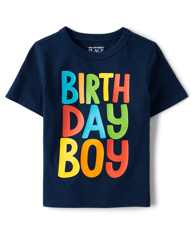 Baby And Toddler Boys Birthday Boy Graphic Tee