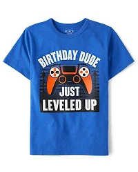 Boys Birthday Gamer Graphic Tee