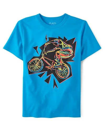Boys Biker Graphic Tee
