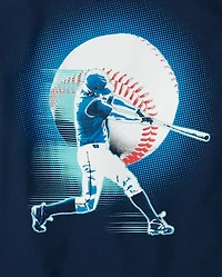 Boys Baseball Player Graphic Tee