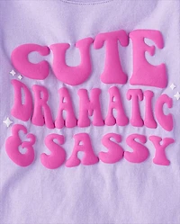 Lot de 3 t-shirts graphiques impertinents pour bébés et petites filles