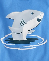 Lot de 4 t-shirts graphiques d'été pour bébés et tout-petits garçons