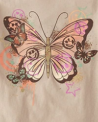Lot de 4 t-shirts graphiques tendance pour filles