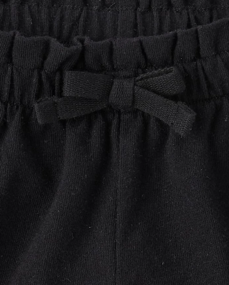 Toddler Girls Leopard Paperbag Waist Shorts 4-Pack