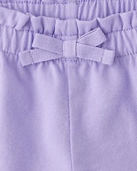 Lot de 3 shorts taille haute à imprimé papillon pour petites filles