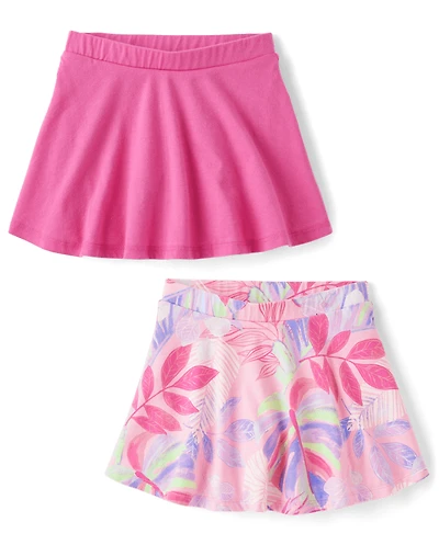 Toddler Girls Print Skort 2-Pack