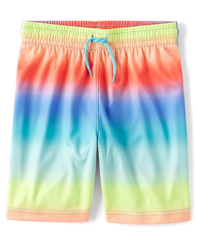 Boys Print Mesh Performance Basketball Shorts