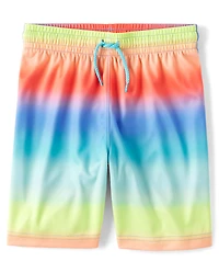 Boys Print Mesh Performance Basketball Shorts