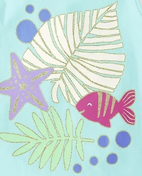 Lot de 3 débardeurs tropicaux pour petites filles