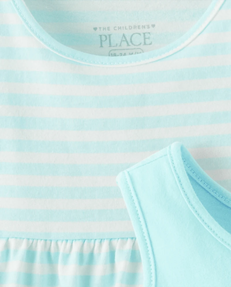 Lot de 3 débardeurs tropicaux pour petites filles