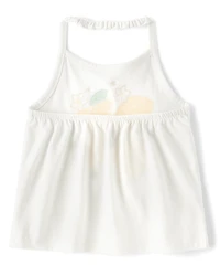 Toddler Girls Graphic Halter Tank Top 2-Pack