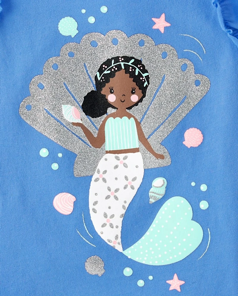 Toddler Girls Print Ruffle Tank Top 3-Pack