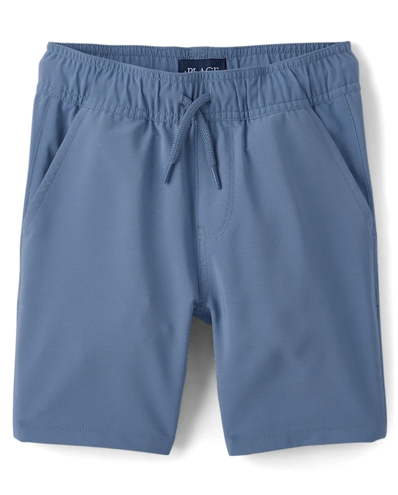 Boys Quick Dry Pull On Jogger Shorts