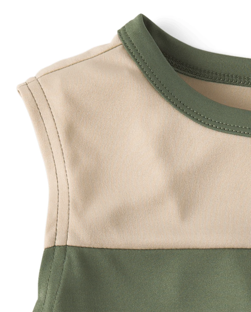Boys Colorblock Performance Muscle Tank Top