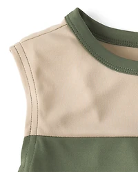 Boys Colorblock Performance Muscle Tank Top