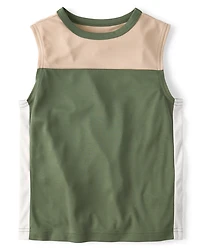 Boys Colorblock Performance Muscle Tank Top