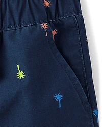 Baby And Toddler Boys Print Pull On Jogger Shorts