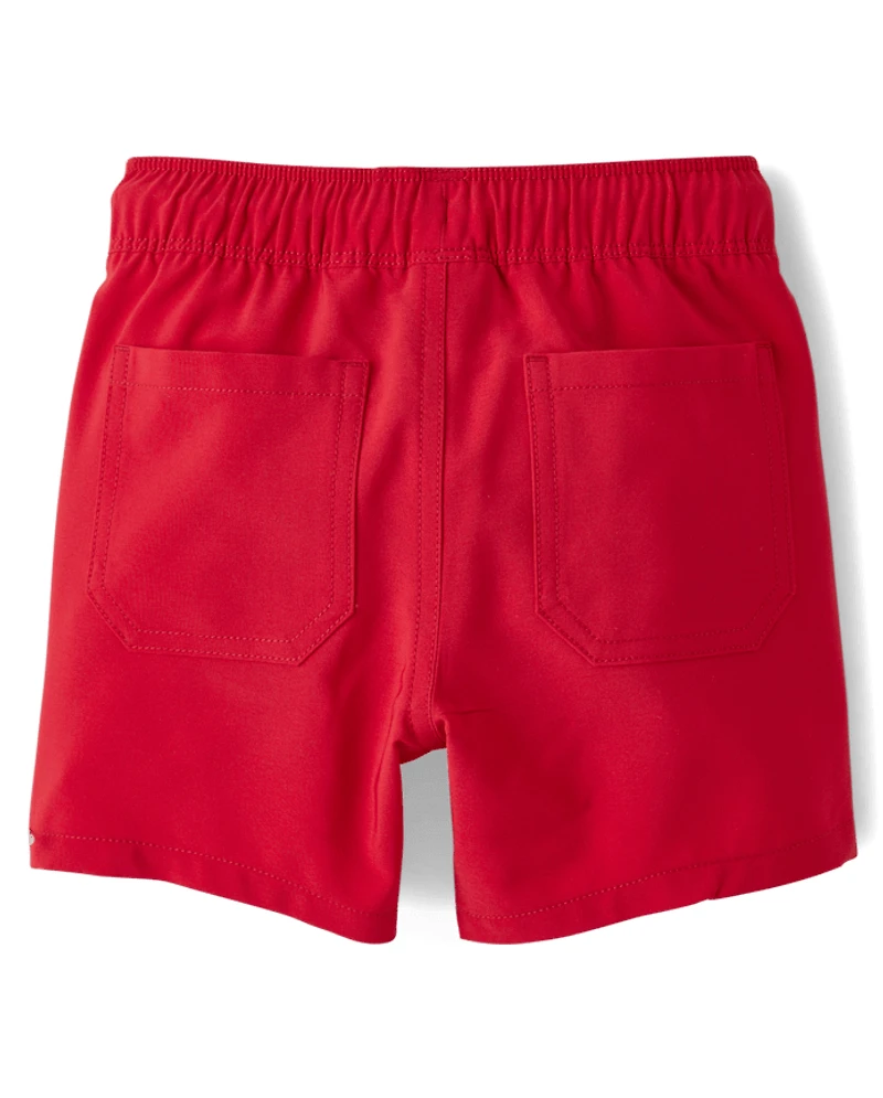 Baby And Toddler Boys Quick Dry Pull On Jogger Shorts