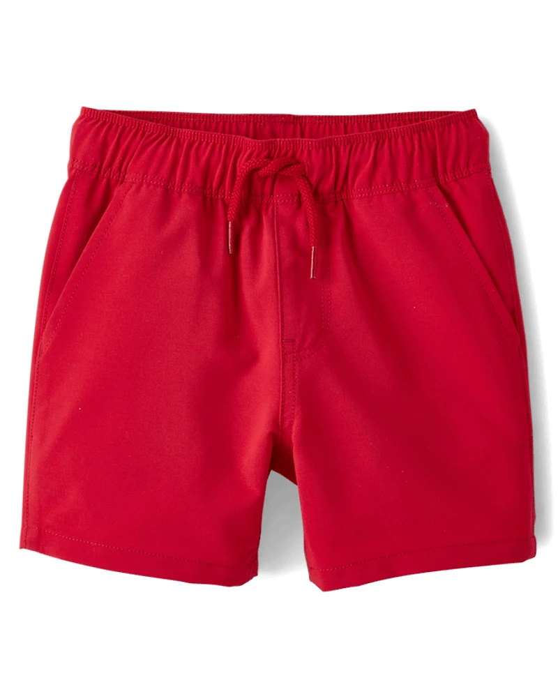 Baby And Toddler Boys Quick Dry Pull On Jogger Shorts