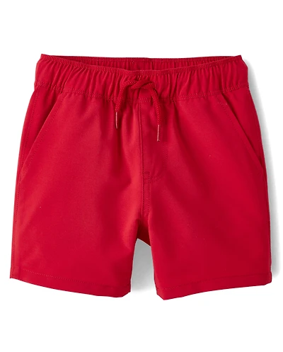 Baby And Toddler Boys Quick Dry Pull On Jogger Shorts