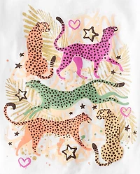 Girls Cheetah Graphic Tee