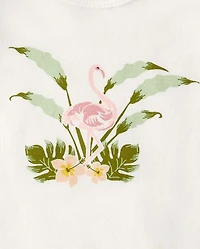 Baby Girls Tropical Flutter Bodysuit 5-Pack