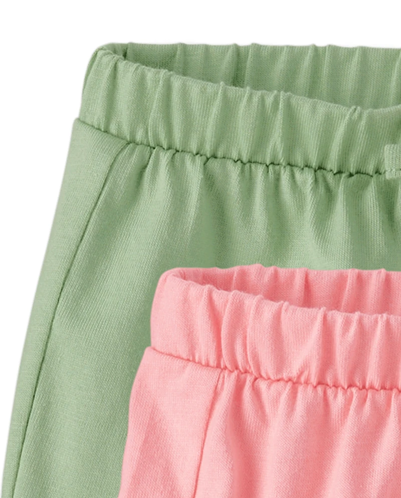 Baby Girls Tropical Ruffle Shorts 3-Pack