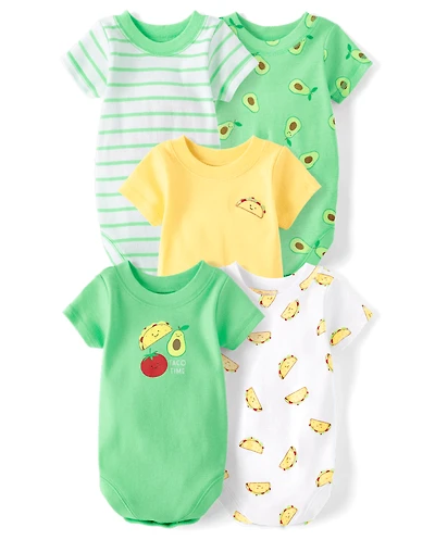 Baby Boys Taco Bodysuit 5-Pack