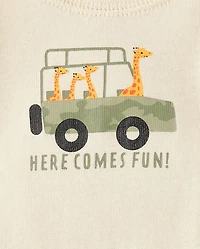 Baby Boys Safari Bodysuit 5-Pack